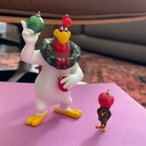 Looney Toons ornament, Hallmark Keepsake, Foghorn Leghorn & Henry Hawk